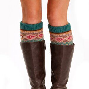 French Knot Wool Fairisle Legwarmers